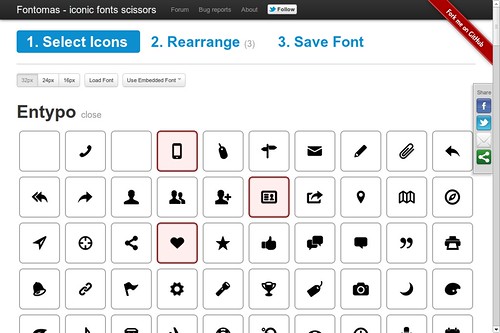 Fontomas - easy iconic fonts composer